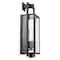 Nuvo Exhibit 1-Lgt Medium Wall Lantern - Matte Black / Clear Beveled Glass 60/7544 - alternate 2